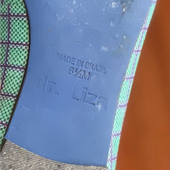 dr. Liza turquoise ballet flats, size 8.5 - Picture 4 of 4